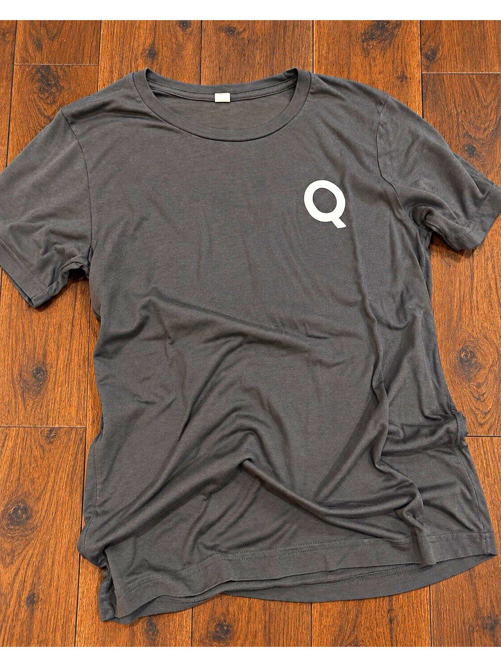 Gray Graphic Logo Crew Neck Short Sleeve Knit T-Shirt Size Size Small